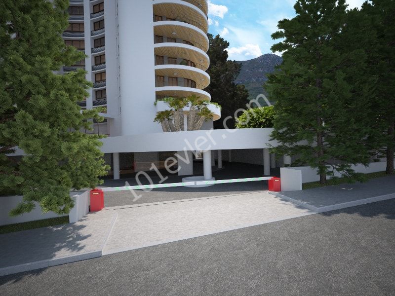 Girne Merkez'de Deniz ve Dağ Manzaralı Satılık 4+1 Penthouse Daireler