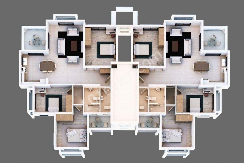 LAPTA DA 2+1 HAVUZLU SİTE DE SON  52.900 STG FİYATLI DAİRE