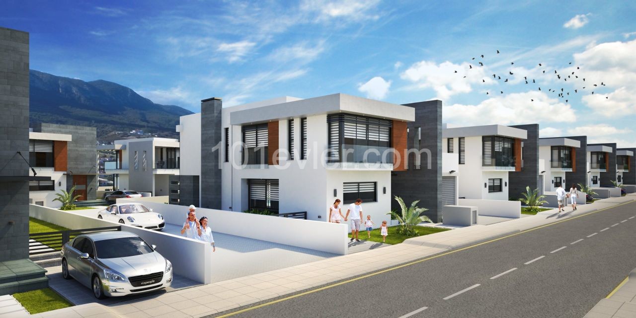 3+1 Villas within Secure Complex for Sale in Ozankoy Kyrenia Northern Cyprus