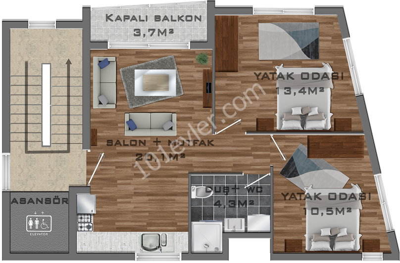 Flat For Sale in Girne Merkez, Kyrenia