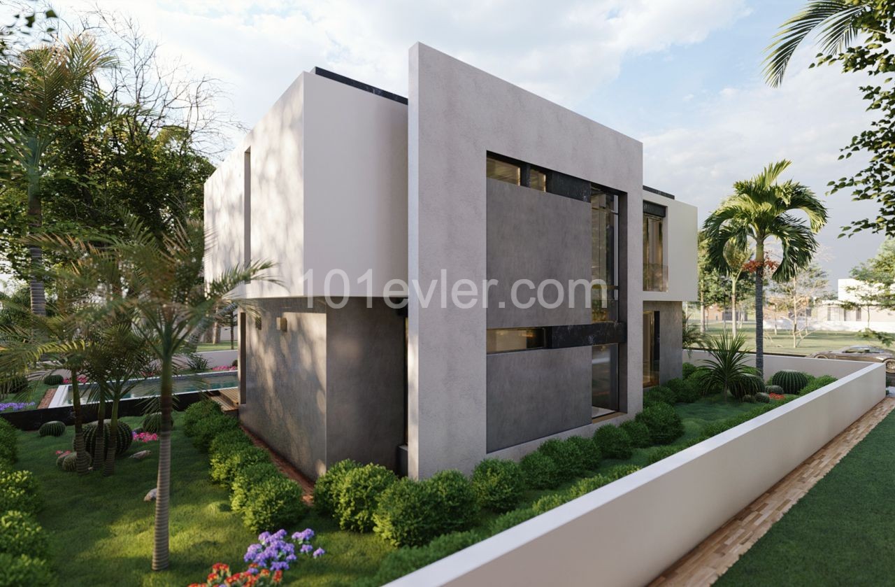 EXKLUSIVE UND EINZELDESIGN-LUXUSVILLA ZUM VERKAUF IN YENIBOGAZICI ***LLOGARA 265.000*** ** 