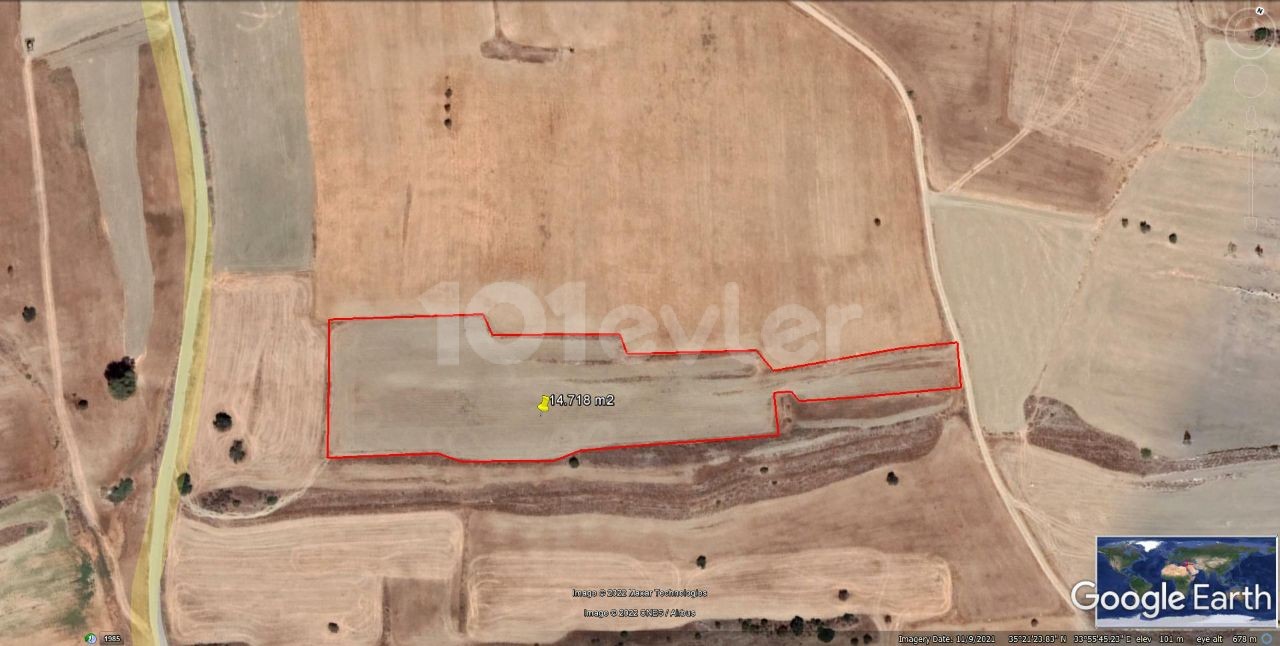 LAND FOR SALE IN TURNALAR WITH A TOTAL SIZE OF 14,718 SQUARE METERS TOTAL ** £90.000** ** 