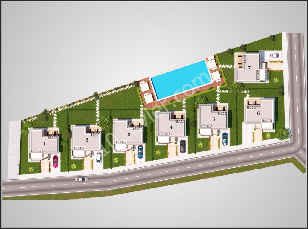 Alsancak'ta 3+1 villa Satılık +90 533 841 76 78