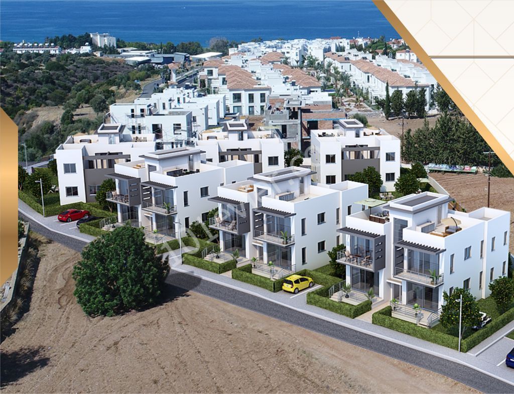 Girne Alsancak'ta 1+1 ve 2+1 Daireler Satılık 