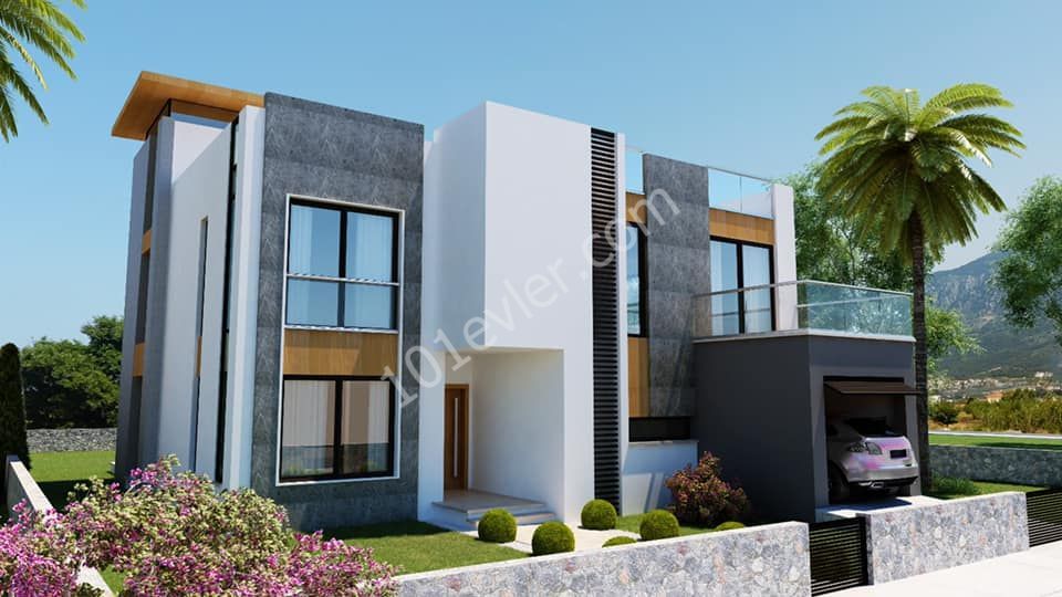 For sale 4 + 1 villa, Karşıyaka, N. Cyprus (under construction) 