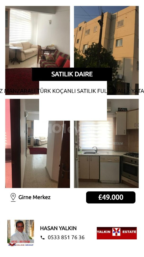 Voll möblierte 2-Zimmer-Wohnung zum Verkauf in türkischen KOKANLI mit Meerblick in Kyrenia ** 