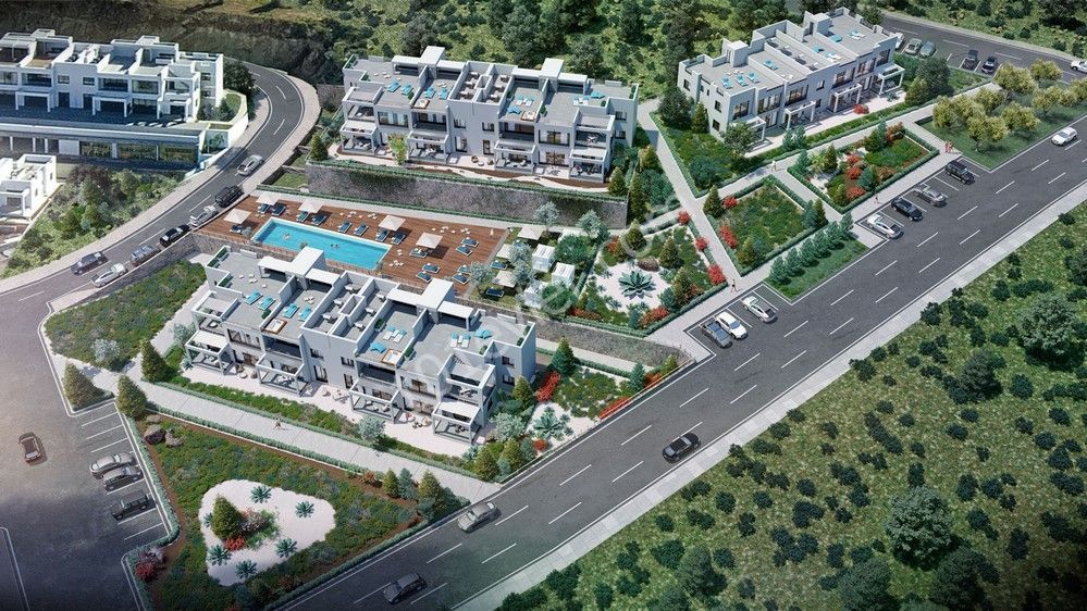 Girne Esentepe'de 1+1 yeni lüx satılık penthouse 