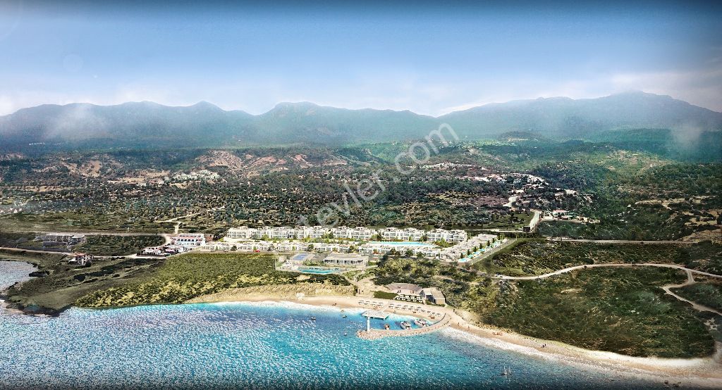 Girne Esentepe'de 2 yatak odalı denize sıfır satılık yeni daire 