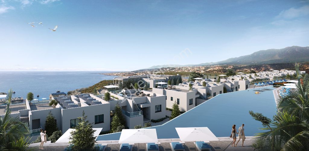 Girne Esentepede 3 yatak odalı satılık yeni denize sıfır penthouse