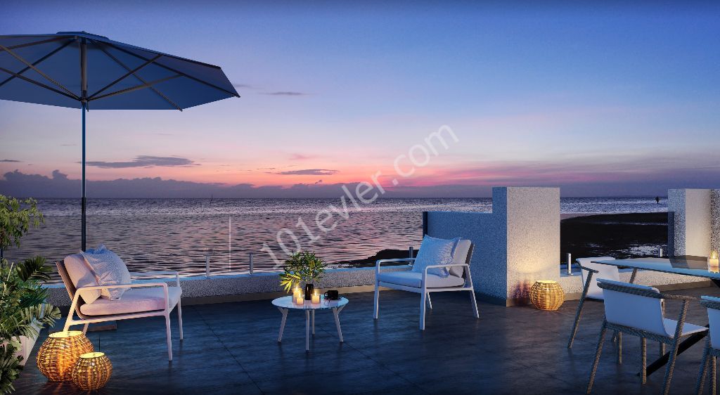 3 bedroom new penthouse by the sea for sale in Kyrenia, Esentepe