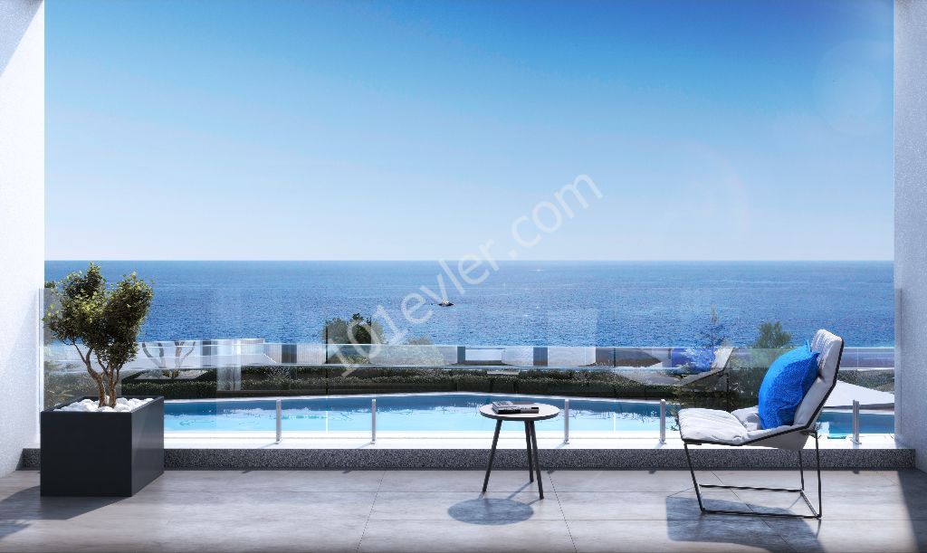 3 bedroom new penthouse by the sea for sale in Kyrenia, Esentepe