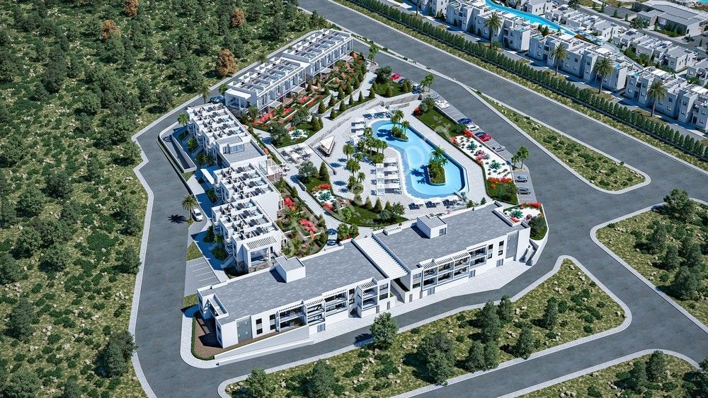 1+1 neue Wohnung am Meer in Kyrenia, Esentepe ** 