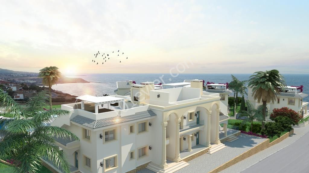 Girne Esentep'de 2 yatak odalı lüx yeni denize sıfır satılık penthouse 