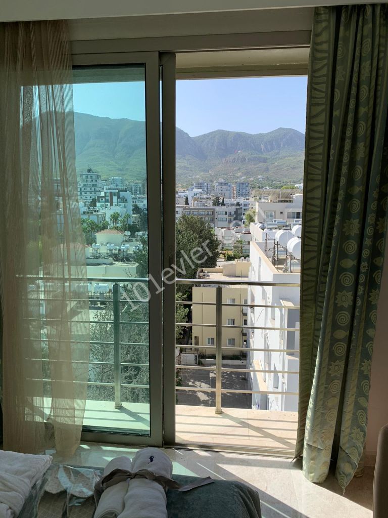 3+1 luxury penthouse for rent in center of Kyrenia.Sea ,City and Mountains  Views.