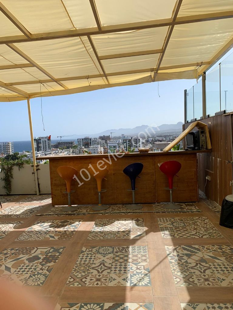 3+1 luxury penthouse for rent in center of Kyrenia.Sea ,City and Mountains  Views.
