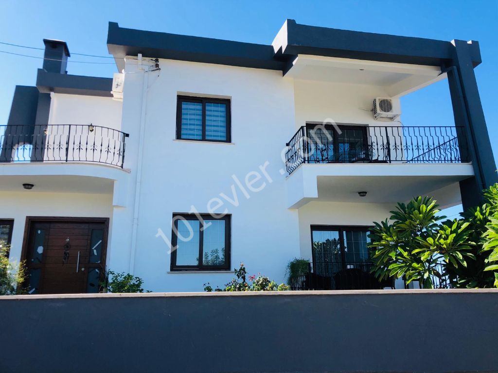 4+1 villa for sale in Ozanköy. Sea and mountain view.