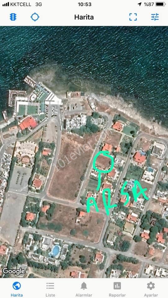 THE LAND FOR SALE IS LOCATED IN KYRENIA, KARAOGLANOGLU. DEC. ONLY 50 m FROM THE SEA ** 