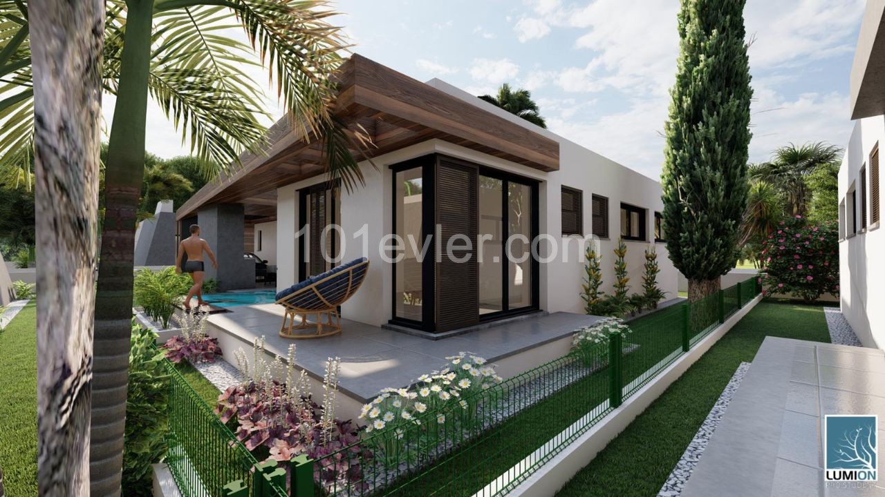  ONE STOREY VILLAS 3 + 1 FOR SALE İN Famagusta Yenibogazici