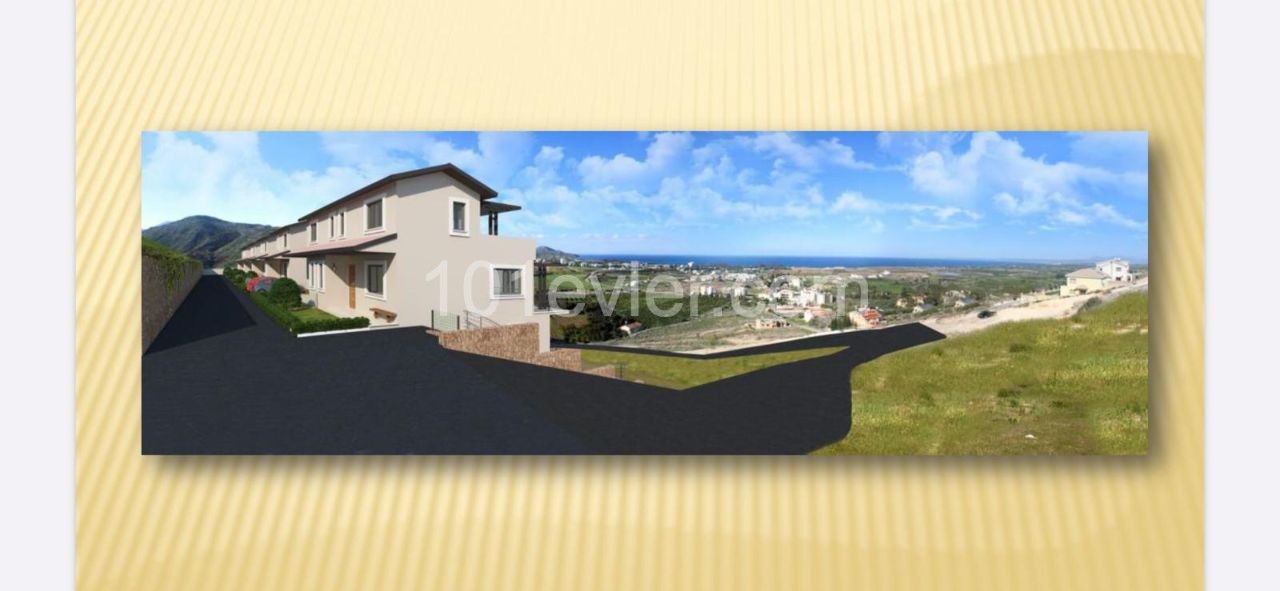 4 + 1 TRIPLEX VILLA ZUM VERKAUF IN LEFKE MIT HERRLICHEM MEERBLICK . Türkisch Kokanli ** 