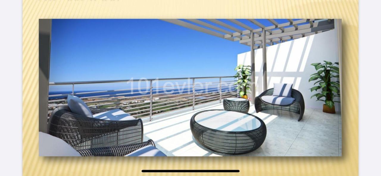 4+1 TWIN TRIPLEX VILLA FOR SALE IN LEFKE WITH STUNNING SEA View. TURKISH Title DEED 