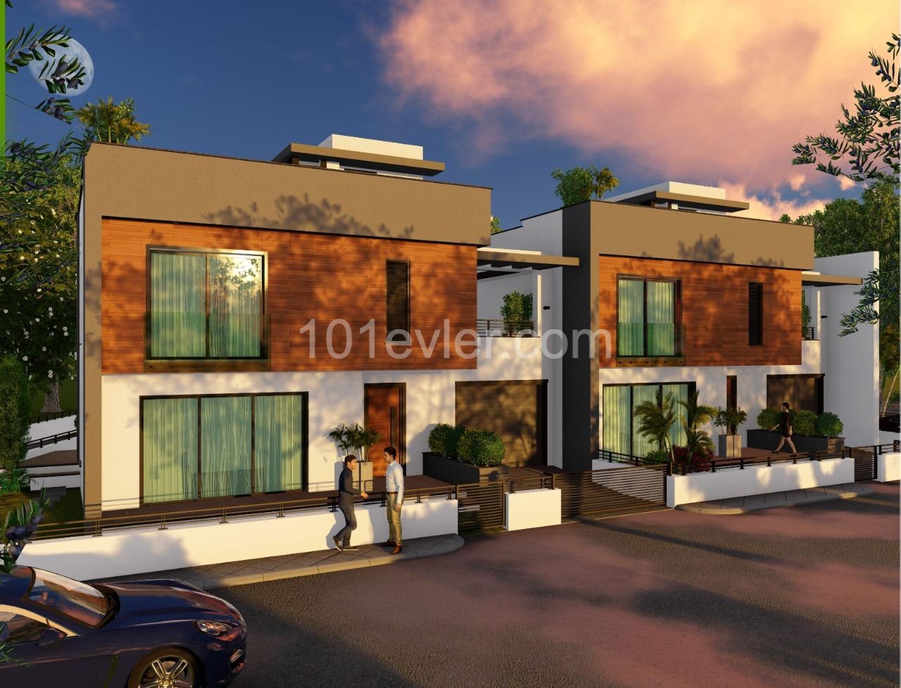 Brand new 3+1 TWIN villa for sale in Ozankoy 