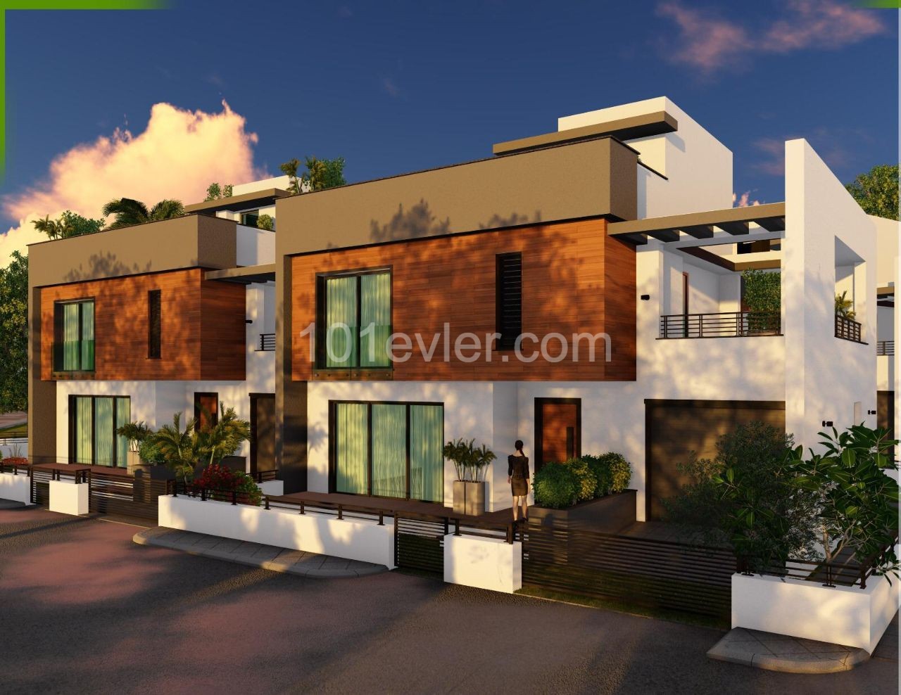 Brand new 3+1 TWIN villa for sale in Ozankoy 