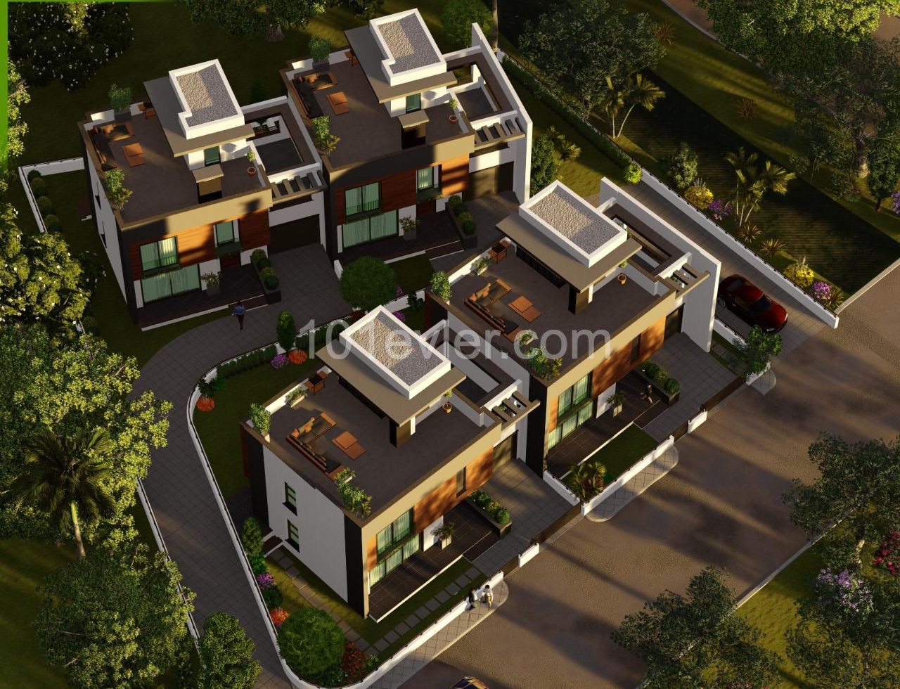 Brand new 3+1 TWIN villa for sale in Ozankoy 