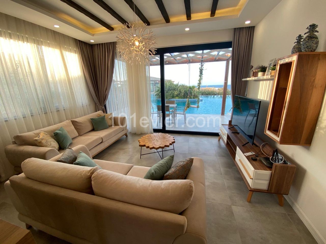 2+1 SEAFRONT LUXURY VILLA FOR SALE IN ESENTEPE, NORTH CYPRUS