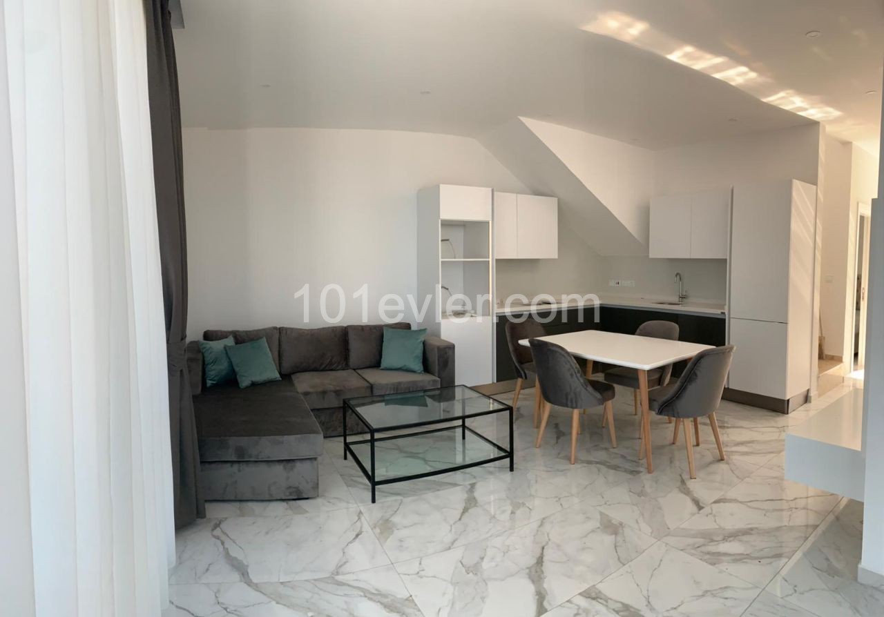 2+1 modern, new apartment for daily rent in Esentepe