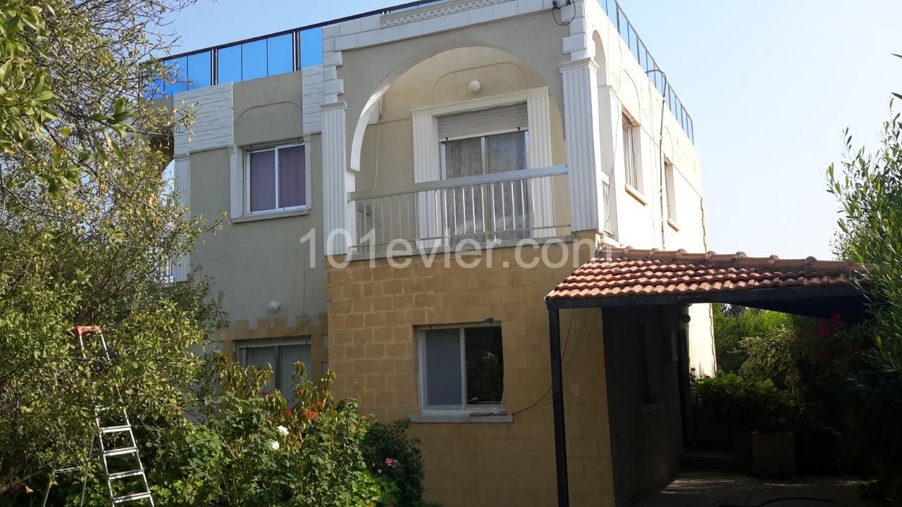 3+1 villa for rent in Karaoğlanoğlu with garden