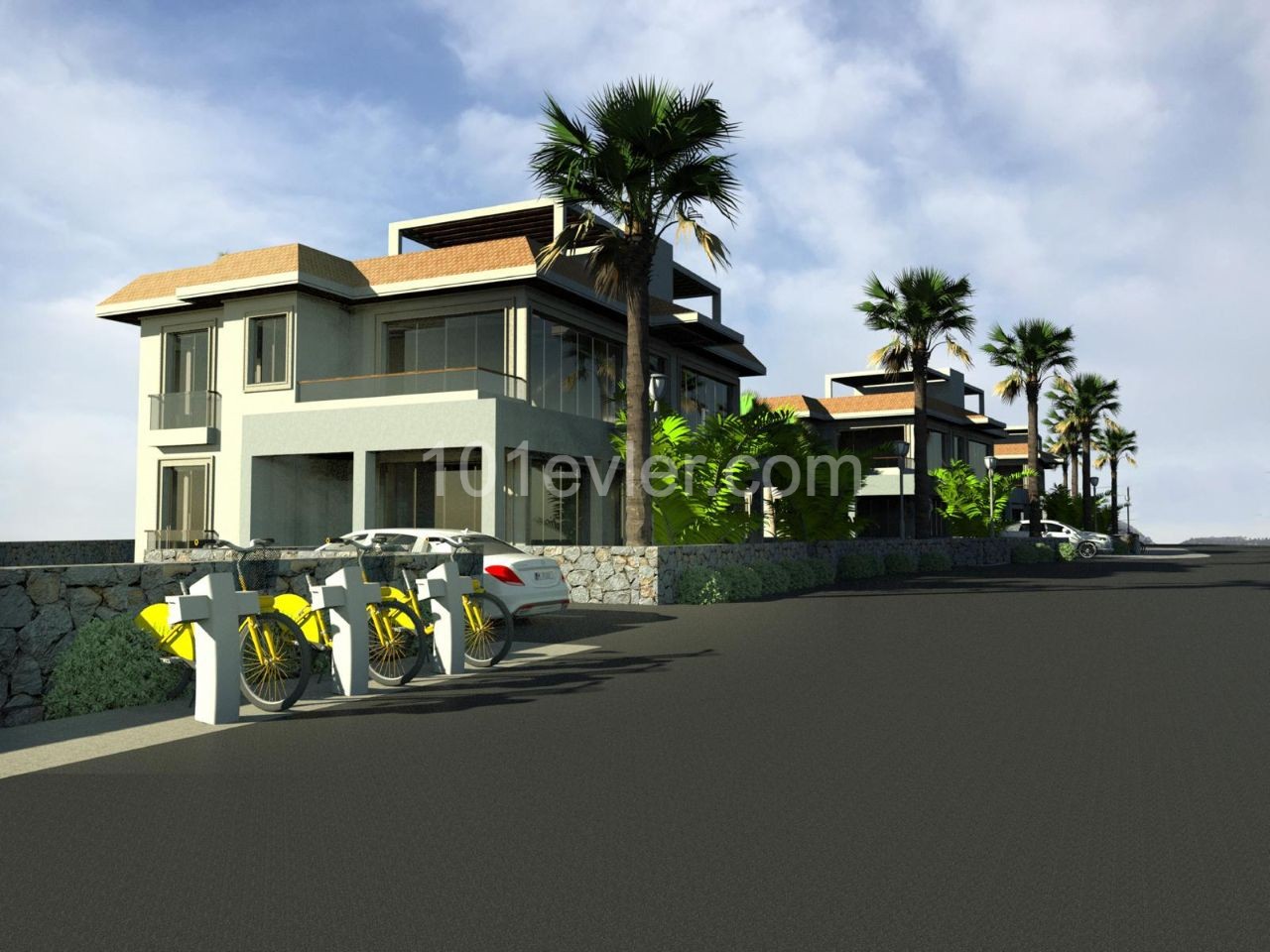 2+1 apartments  for Sale in ALSANCAK, Detached Style.  Delivery May 2022.