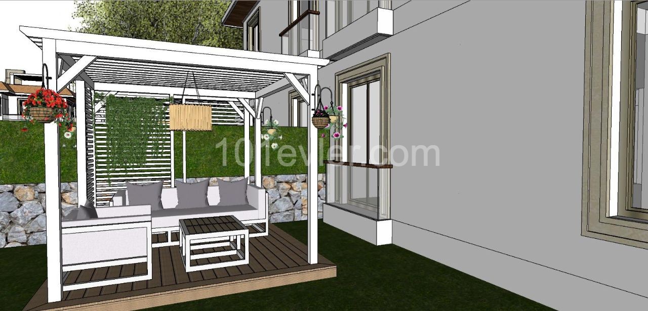 2+1 apartments  for Sale in ALSANCAK, Detached Style.  Delivery May 2022.