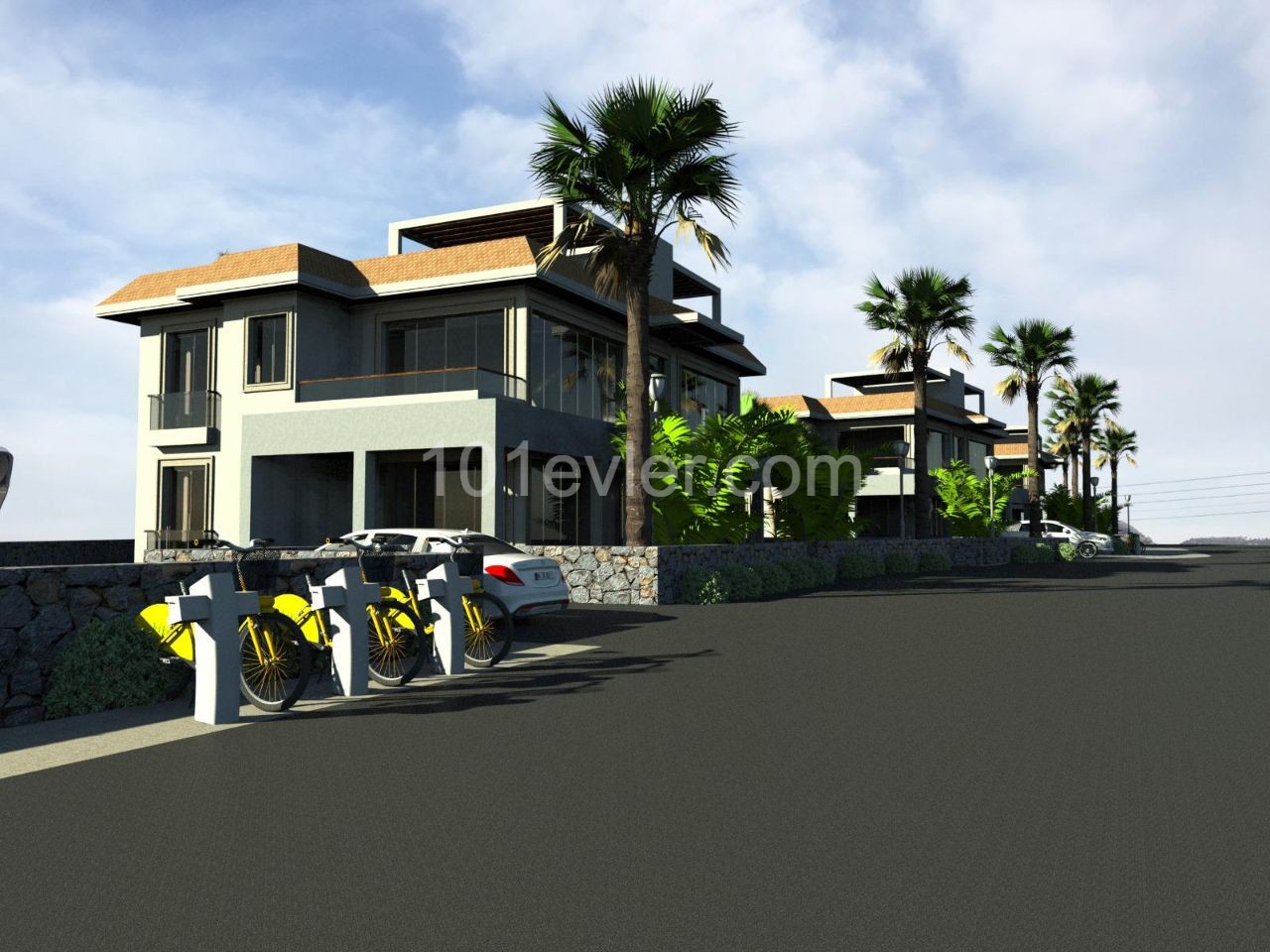 2+1 apartments  for Sale in ALSANCAK, Detached Style.  Delivery May 2022.