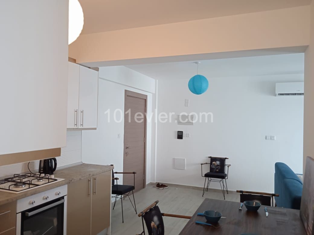 2+1 fully furnished apartment for sale in the residence with pool, in the center of Kyrenia.