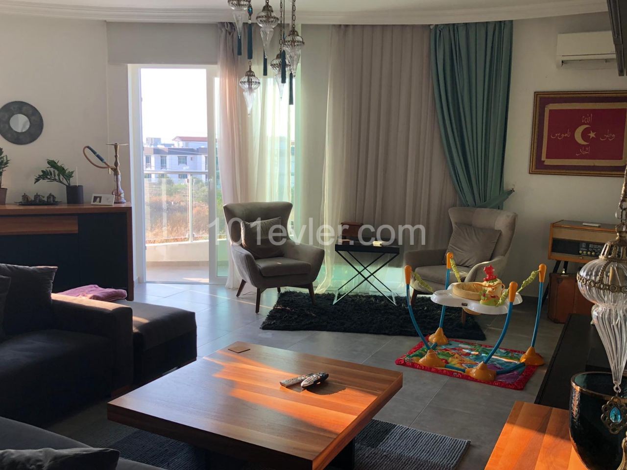 2+1 apartment with large terrace in Karaoğlanoğlu