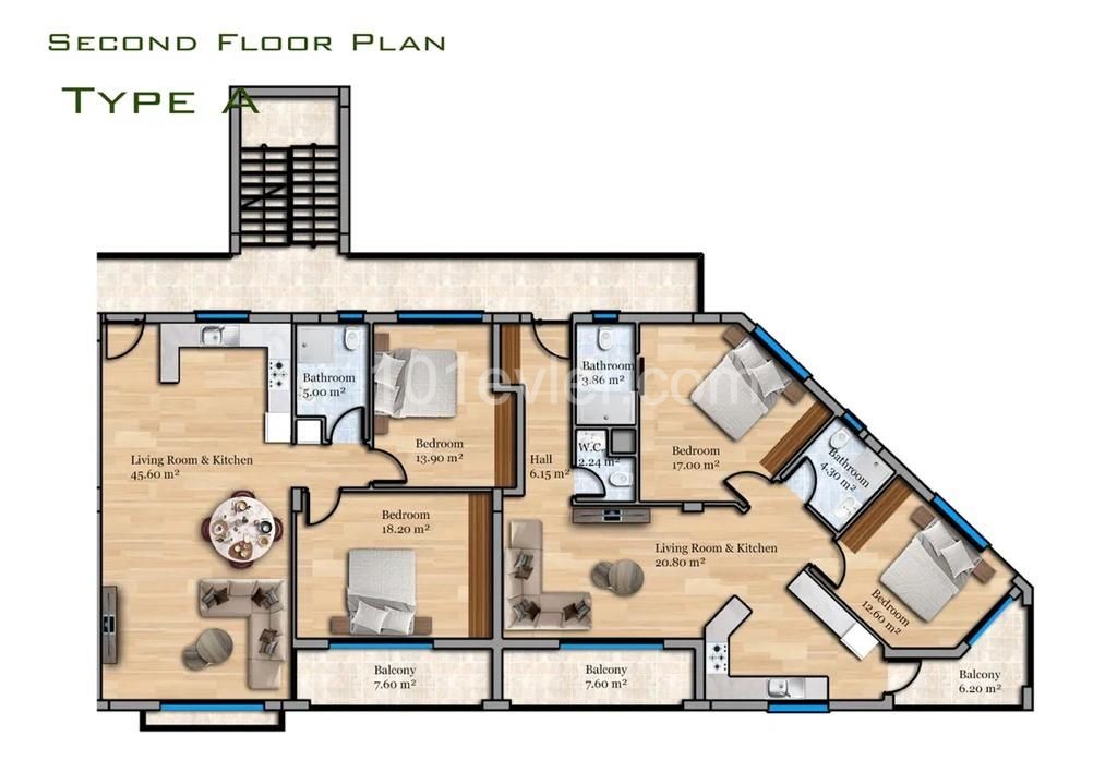 A Brand New Living Center is Rising in Alsancak! 1+1, 2+1, 3+1 apartments for sale. Delivery April 2023