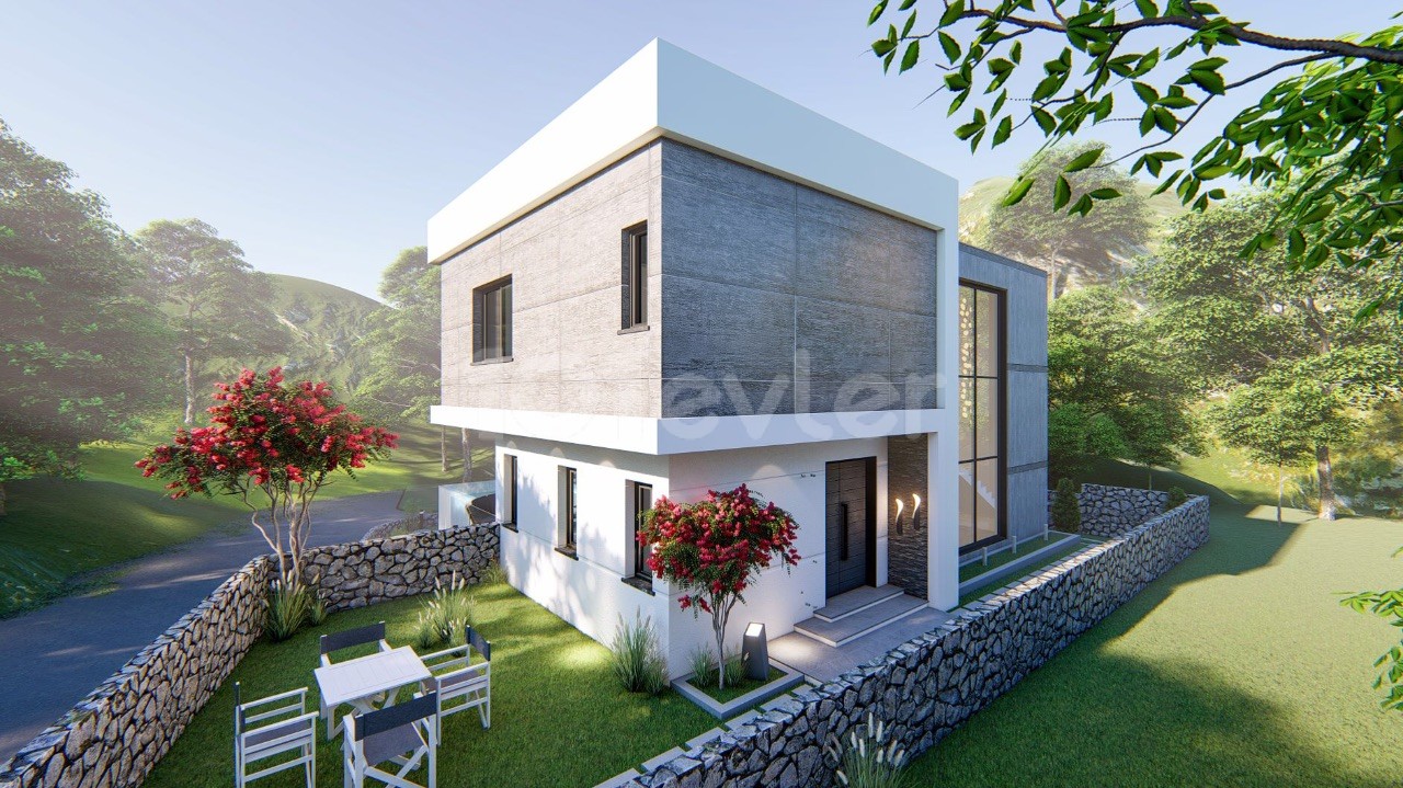 Girne Karmi’de Muhteşem satılık 4+1 Triplex modern havuzlu villa