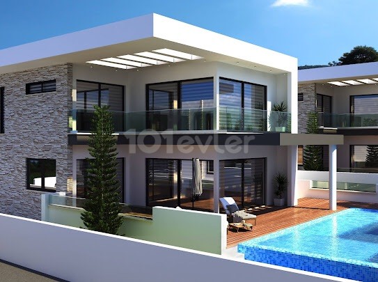 Luxury 4+1 modern villa with swimming pool in Kyrenia 