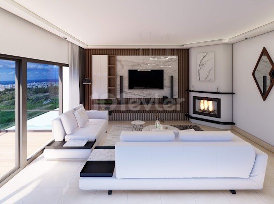 Luxury 4+1 modern villa with swimming pool in Kyrenia 