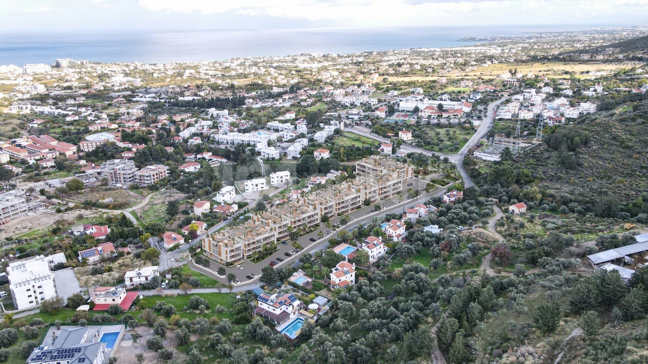 2+ 1 luxury apartments with unique mountain and sea views in Alsancak, Nicat district, with garden or roof terrace! **  ** 