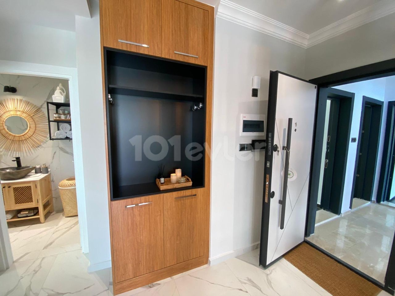 1+1 apartment for sale in Karaoğlanoğlu with garden 