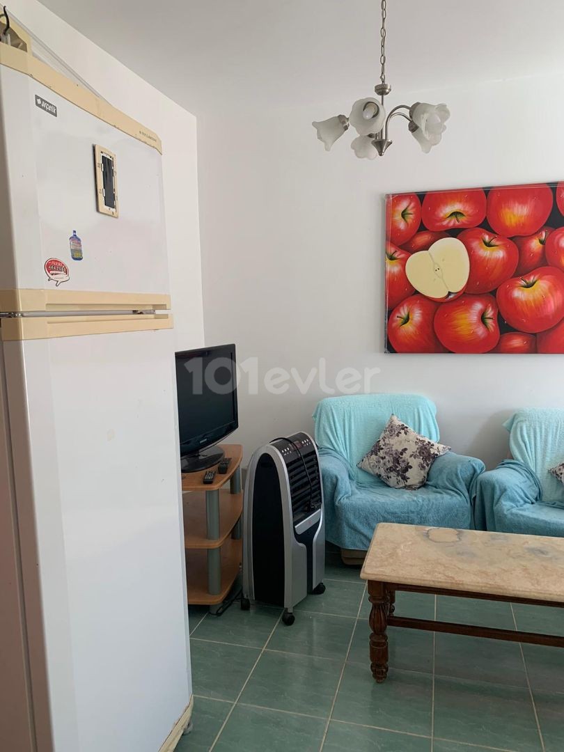 1+1 apartment for sale in Karaoğlanoğlu, basement floor 