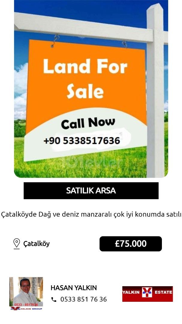 Residential Zoned Plot For Sale in Çatalköy, Kyrenia