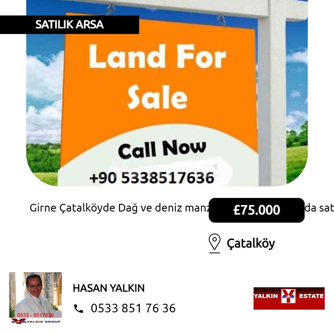 Residential Zoned Plot For Sale in Çatalköy, Kyrenia