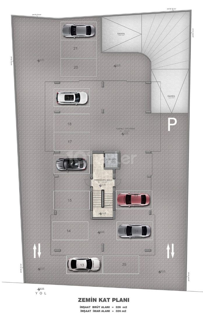 Girne Merkez’de satılık 2+1 daireler+ ve 2+1 penthouse