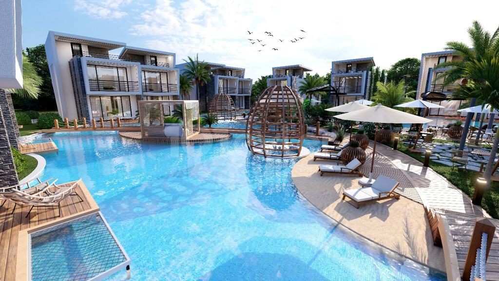 3+1 Villas for Sale from a Magnificent Project in Girne Lapta