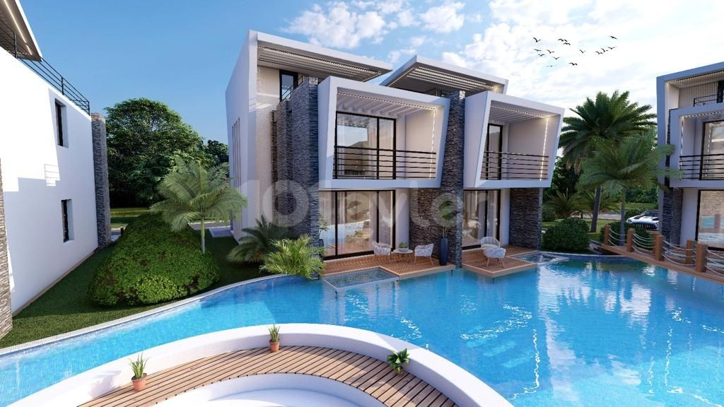 3+1 Villas for Sale from a Magnificent Project in Girne Lapta