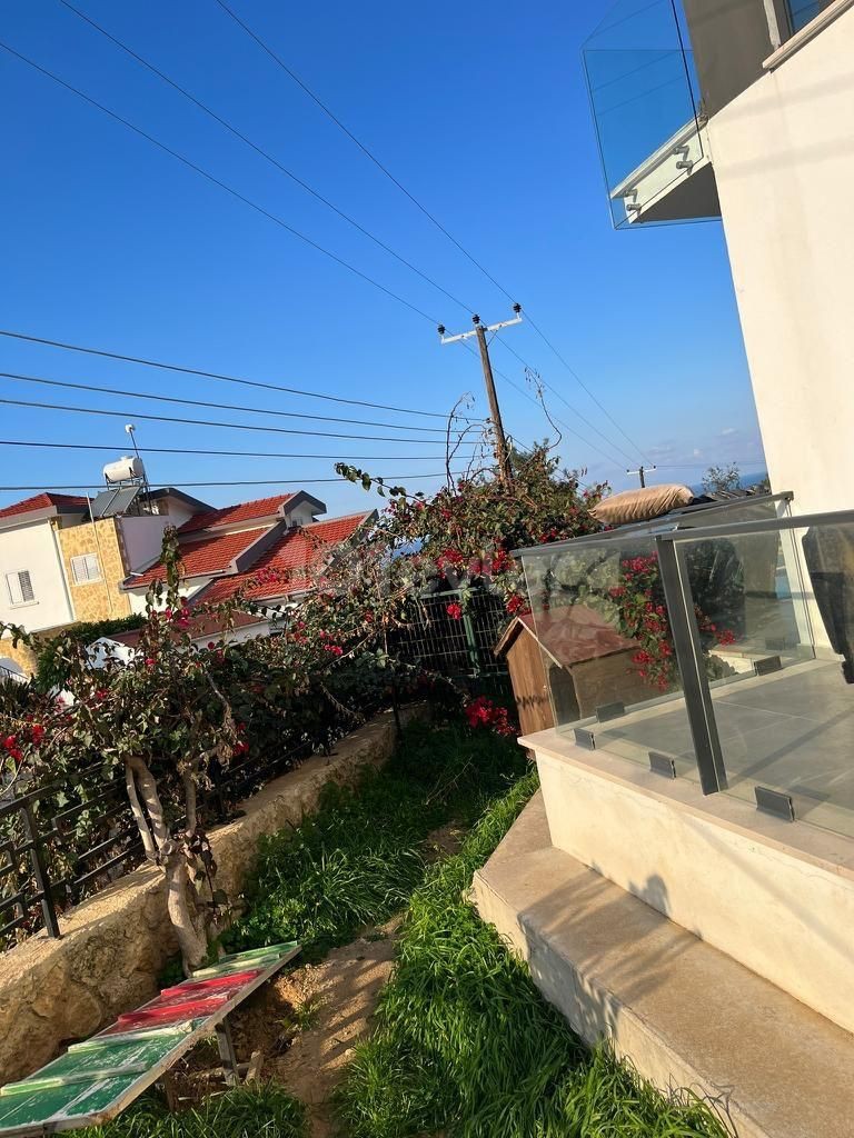 2+1 apartment with garden for sale in Alsancak