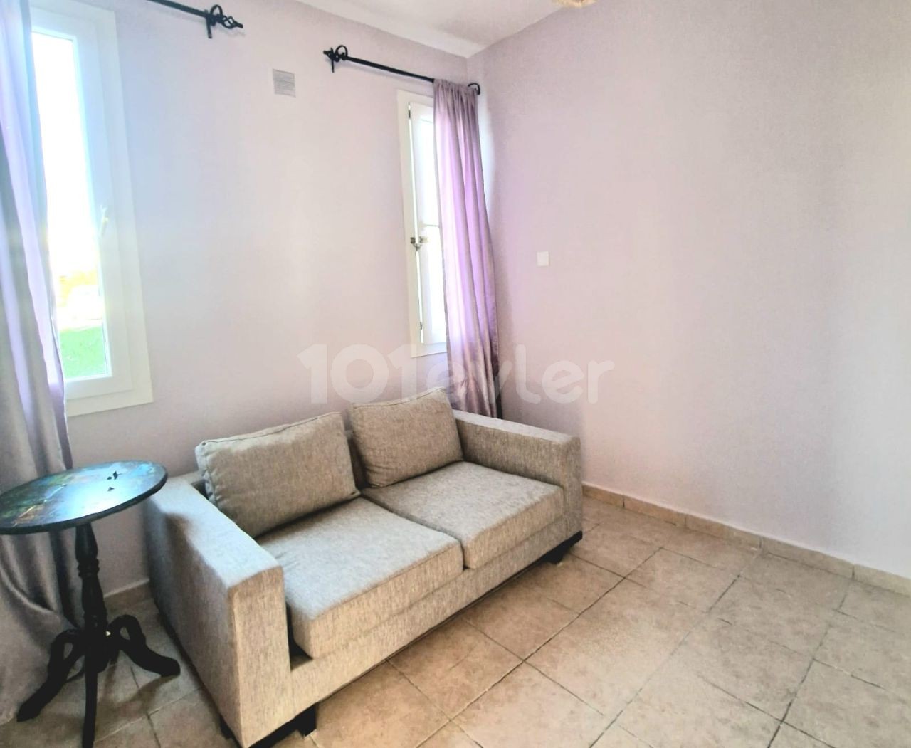 2+1 fully furnished apartment with garden for sale in Zeytinlik