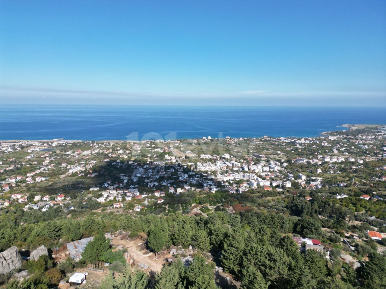 3 acres of land for sale in Başpınar/ Lapta, with Magnificent Sea and Mountain Views